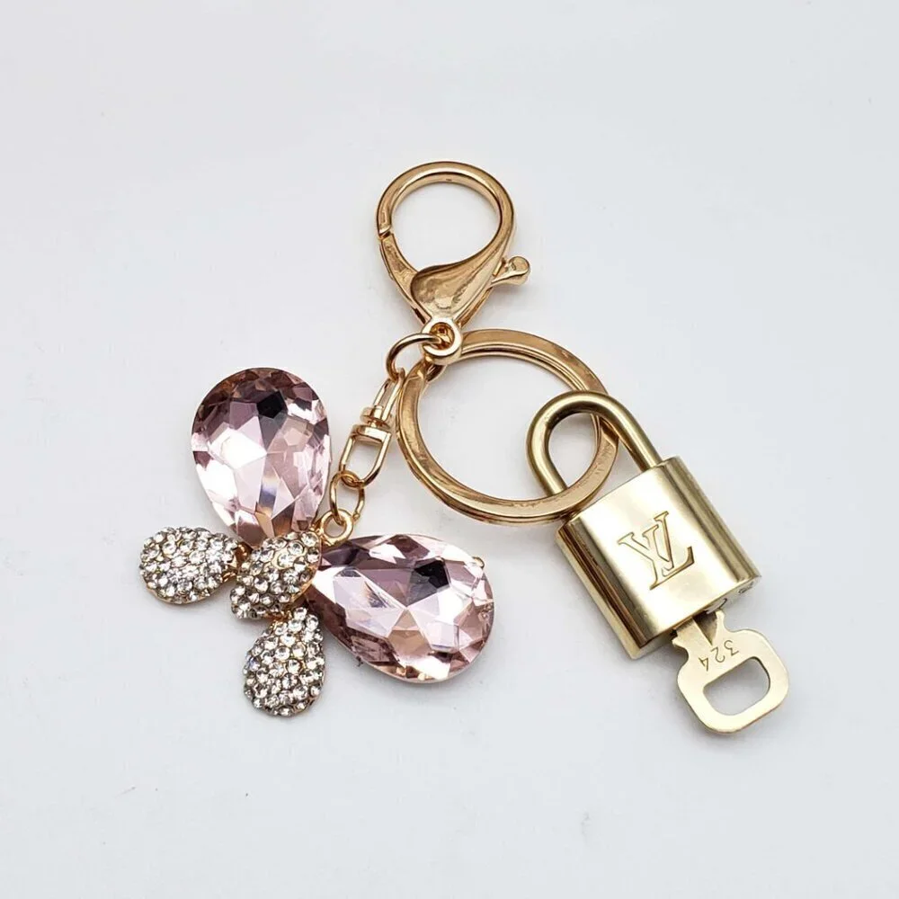 Louis Vuitton Gold Padlock 🔒 Key Set Authentic LV w/ Unbranded Keychain